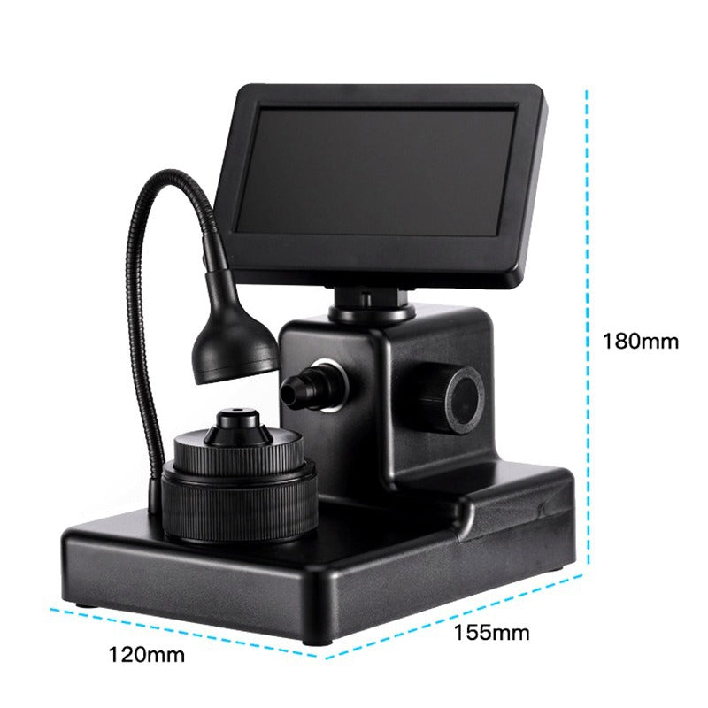 4.3 Inch Screen LCD Portable Digital Diamond Girdle Viewer Diamond GIA number view Microscope with 8 LED Light