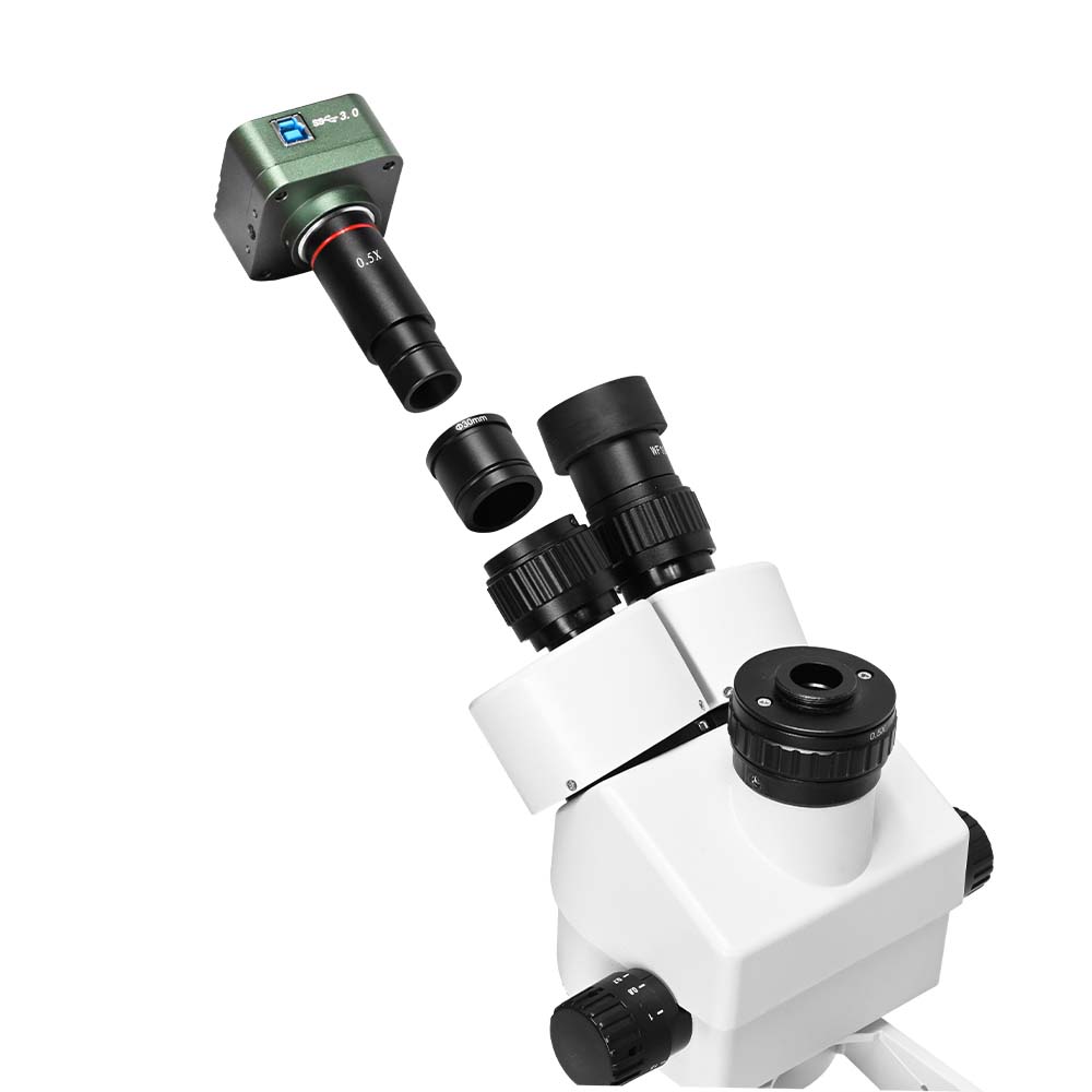 4K Industrial Microscope Camera with a dapter Electronic Eyepiece 4K USB 3.0 Microscope for biological and stereo microscope